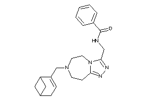 Image of N-[[7-(4-bicyclo[3.1.1]hept-3-enylmethyl)-5,6,8,9-tetrahydro-[1,2,4]triazolo[3,4-g][1,4]diazepin-3-yl]methyl]benzamide