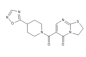 6-[4-(1,2,4-oxadiazol-5-yl)piperidine-1-carbonyl]-2,3-dihydrothiazolo[3,2-a]pyrimidin-5-one