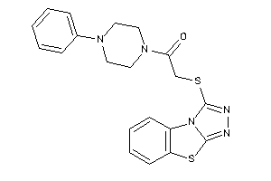 1-(4-phenylpiperazino)-2-([1,2,4]triazolo[3,4-b][1,3]benzothiazol-1-ylthio)ethanone