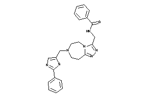 Image of N-[[7-[(2-phenylthiazol-5-yl)methyl]-5,6,8,9-tetrahydro-[1,2,4]triazolo[3,4-g][1,4]diazepin-3-yl]methyl]benzamide