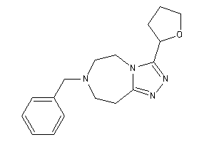 7-benzyl-3-(tetrahydrofuryl)-5,6,8,9-tetrahydro-[1,2,4]triazolo[3,4-g][1,4]diazepine