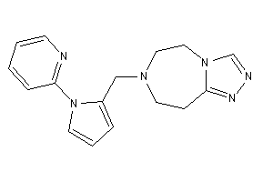 Image of 7-[[1-(2-pyridyl)pyrrol-2-yl]methyl]-5,6,8,9-tetrahydro-[1,2,4]triazolo[3,4-g][1,4]diazepine