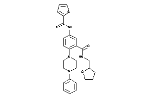 Image of N-[4-(4-phenylpiperazino)-3-(tetrahydrofurfurylcarbamoyl)phenyl]thiophene-2-carboxamide