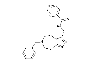N-[(7-benzyl-5,6,8,9-tetrahydro-[1,2,4]triazolo[3,4-g][1,4]diazepin-3-yl)methyl]isonicotinamide