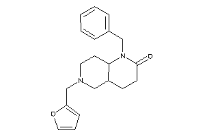 1-benzyl-6-(2-furfuryl)-4,4a,5,7,8,8a-hexahydro-3H-1,6-naphthyridin-2-one