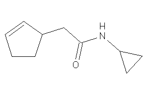 2-cyclopent-2-en-1-yl-N-cyclopropyl-acetamide