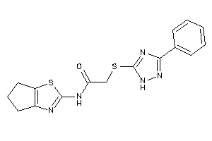 N-(5,6-dihydro-4H-cyclopenta[d]thiazol-2-yl)-2-[(3-phenyl-1H-1,2,4-triazol-5-yl)thio]acetamide