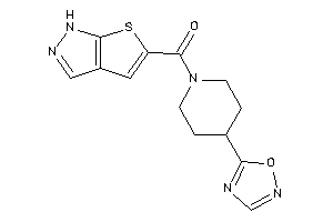Image of [4-(1,2,4-oxadiazol-5-yl)piperidino]-(1H-thieno[2,3-c]pyrazol-5-yl)methanone