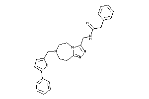 Image of 2-phenyl-N-[[7-[(5-phenyl-2-furyl)methyl]-5,6,8,9-tetrahydro-[1,2,4]triazolo[3,4-g][1,4]diazepin-3-yl]methyl]acetamide