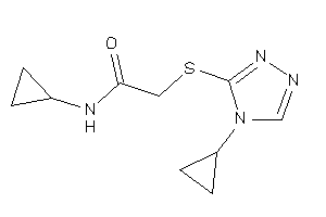 Image of N-cyclopropyl-2-[(4-cyclopropyl-1,2,4-triazol-3-yl)thio]acetamide
