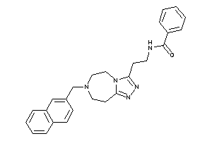 Image of N-[2-[7-(2-naphthylmethyl)-5,6,8,9-tetrahydro-[1,2,4]triazolo[3,4-g][1,4]diazepin-3-yl]ethyl]benzamide