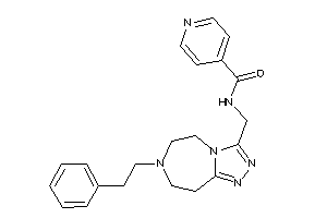 Image of N-[(7-phenethyl-5,6,8,9-tetrahydro-[1,2,4]triazolo[3,4-g][1,4]diazepin-3-yl)methyl]isonicotinamide