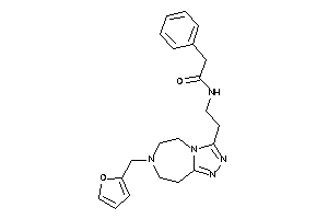 Image of N-[2-[7-(2-furfuryl)-5,6,8,9-tetrahydro-[1,2,4]triazolo[3,4-g][1,4]diazepin-3-yl]ethyl]-2-phenyl-acetamide