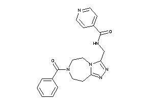 N-[(7-benzoyl-5,6,8,9-tetrahydro-[1,2,4]triazolo[3,4-g][1,4]diazepin-3-yl)methyl]isonicotinamide