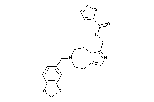 N-[(7-piperonyl-5,6,8,9-tetrahydro-[1,2,4]triazolo[3,4-g][1,4]diazepin-3-yl)methyl]-2-furamide