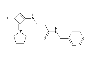 Image of N-benzyl-3-[(3-keto-4-pyrrolidin-1-ium-1-ylidene-cyclobuten-1-yl)amino]propionamide