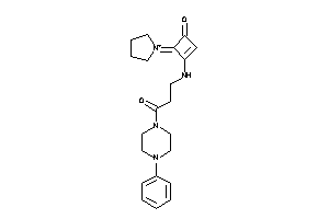 Image of 3-[[3-keto-3-(4-phenylpiperazino)propyl]amino]-4-pyrrolidin-1-ium-1-ylidene-cyclobut-2-en-1-one