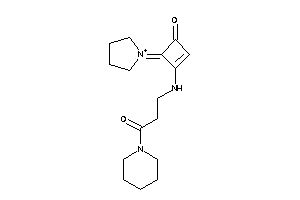 Image of 3-[(3-keto-3-piperidino-propyl)amino]-4-pyrrolidin-1-ium-1-ylidene-cyclobut-2-en-1-one