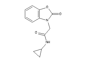 Image of N-cyclopropyl-2-(2-keto-1,3-benzoxazol-3-yl)acetamide