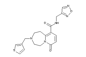 N-(furazan-3-ylmethyl)-7-keto-3-(3-thenyl)-1,2,4,5-tetrahydropyrido[2,1-g][1,4]diazepine-10-carboxamide