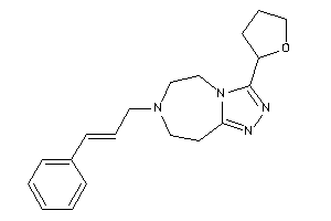 Image of 7-cinnamyl-3-(tetrahydrofuryl)-5,6,8,9-tetrahydro-[1,2,4]triazolo[3,4-g][1,4]diazepine
