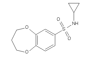N-cyclopropyl-3,4-dihydro-2H-1,5-benzodioxepine-7-sulfonamide
