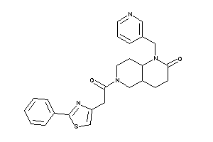 6-[2-(2-phenylthiazol-4-yl)acetyl]-1-(3-pyridylmethyl)-4,4a,5,7,8,8a-hexahydro-3H-1,6-naphthyridin-2-one