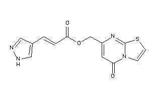 3-(1H-pyrazol-4-yl)acrylic Acid (5-ketothiazolo[3,2-a]pyrimidin-7-yl)methyl Ester