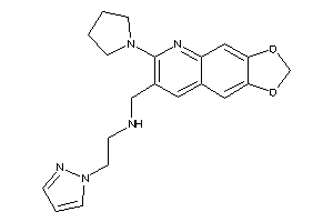 2-pyrazol-1-ylethyl-[(6-pyrrolidino-[1,3]dioxolo[4,5-g]quinolin-7-yl)methyl]amine