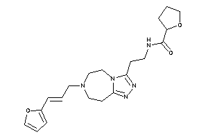 N-[2-[7-[3-(2-furyl)allyl]-5,6,8,9-tetrahydro-[1,2,4]triazolo[3,4-g][1,4]diazepin-3-yl]ethyl]tetrahydrofuran-2-carboxamide