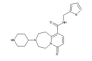 7-keto-3-(4-piperidyl)-N-(2-thenyl)-1,2,4,5-tetrahydropyrido[2,1-g][1,4]diazepine-10-carboxamide
