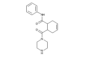 N-phenyl-6-(piperazine-1-carbonyl)cyclohex-3-ene-1-carboxamide