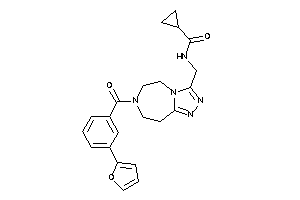 N-[[7-[3-(2-furyl)benzoyl]-5,6,8,9-tetrahydro-[1,2,4]triazolo[3,4-g][1,4]diazepin-3-yl]methyl]cyclopropanecarboxamide