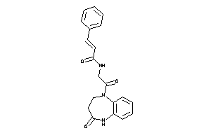 Image of N-[2-keto-2-(4-keto-3,5-dihydro-2H-1,5-benzodiazepin-1-yl)ethyl]-3-phenyl-acrylamide