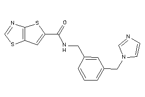 N-[3-(imidazol-1-ylmethyl)benzyl]thieno[2,3-d]thiazole-5-carboxamide