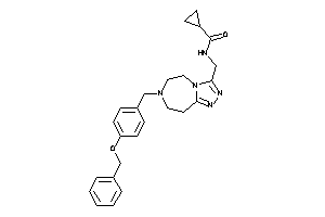 Image of N-[[7-(4-benzoxybenzyl)-5,6,8,9-tetrahydro-[1,2,4]triazolo[3,4-g][1,4]diazepin-3-yl]methyl]cyclopropanecarboxamide