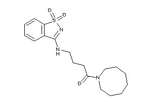 1-(azocan-1-yl)-4-[(1,1-diketo-1,2-benzothiazol-3-yl)amino]butan-1-one