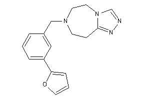 Image of 7-[3-(2-furyl)benzyl]-5,6,8,9-tetrahydro-[1,2,4]triazolo[3,4-g][1,4]diazepine