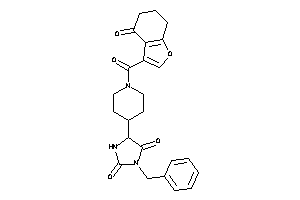 3-benzyl-5-[1-(4-keto-6,7-dihydro-5H-benzofuran-3-carbonyl)-4-piperidyl]hydantoin