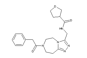 N-[[7-(2-phenylacetyl)-5,6,8,9-tetrahydro-[1,2,4]triazolo[3,4-g][1,4]diazepin-3-yl]methyl]tetrahydrofuran-3-carboxamide