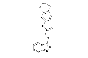 Image of N-(2,3-dihydro-1,4-benzodioxin-6-yl)-2-([1,2,4]triazolo[4,3-a]pyrimidin-3-ylthio)acetamide