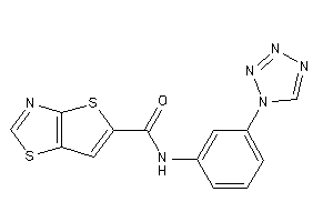 Image of N-[3-(tetrazol-1-yl)phenyl]thieno[2,3-d]thiazole-5-carboxamide