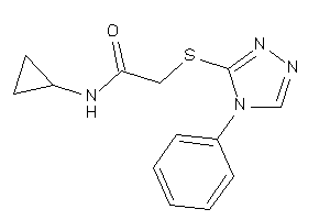 N-cyclopropyl-2-[(4-phenyl-1,2,4-triazol-3-yl)thio]acetamide