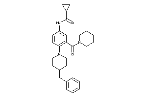 N-[4-(4-benzylpiperidino)-3-(piperidine-1-carbonyl)phenyl]cyclopropanecarboxamide