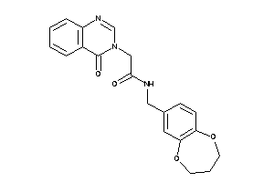 N-(3,4-dihydro-2H-1,5-benzodioxepin-7-ylmethyl)-2-(4-ketoquinazolin-3-yl)acetamide