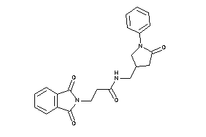Image of N-[(5-keto-1-phenyl-pyrrolidin-3-yl)methyl]-3-phthalimido-propionamide