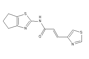 Image of N-(5,6-dihydro-4H-cyclopenta[d]thiazol-2-yl)-3-thiazol-4-yl-acrylamide