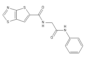 Image of N-(2-anilino-2-keto-ethyl)thieno[2,3-d]thiazole-5-carboxamide