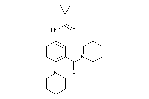 N-[3-(piperidine-1-carbonyl)-4-piperidino-phenyl]cyclopropanecarboxamide