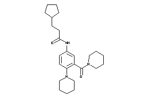 Image of 3-cyclopentyl-N-[3-(piperidine-1-carbonyl)-4-piperidino-phenyl]propionamide